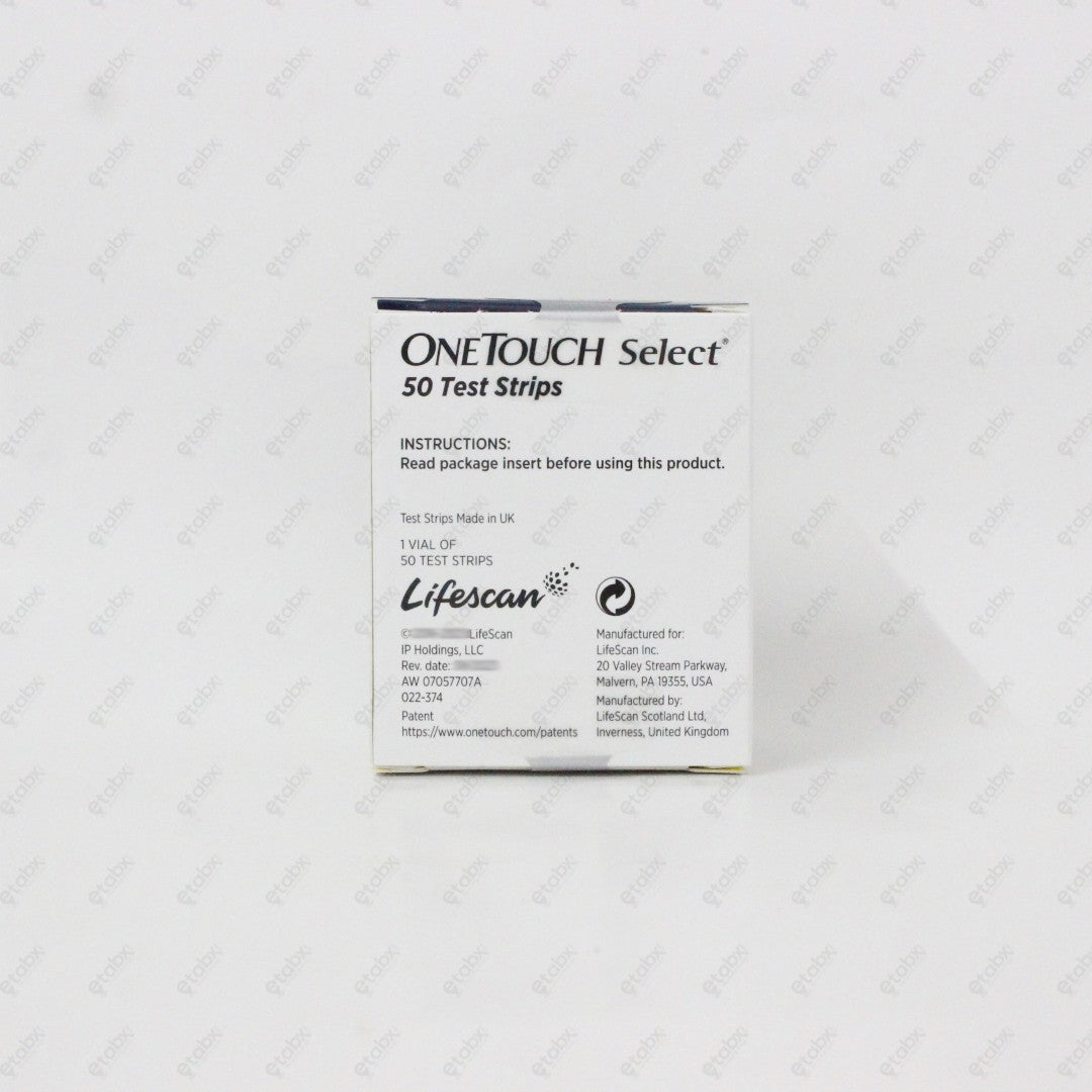 One Touch Select Plus Test Strips 50's