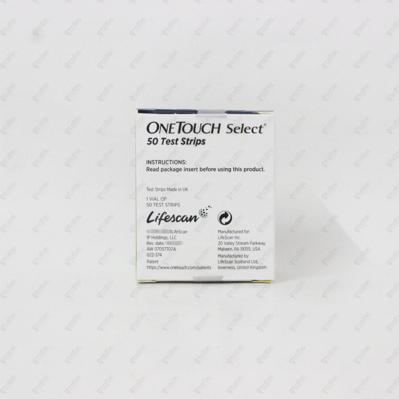 One Touch Select Plus Test Strips 50's