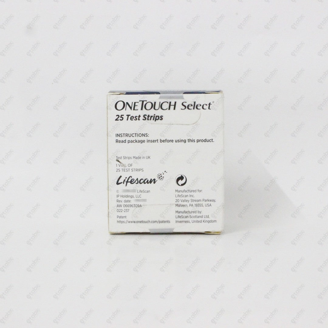 One Touch Select Test Strips 25's