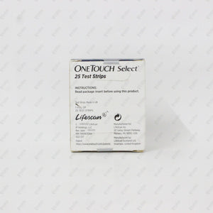 One Touch Select Test Strips 25's
