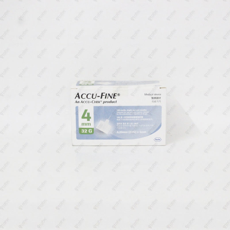 Accufine Pen Needle 32G for Insulin Users 100's