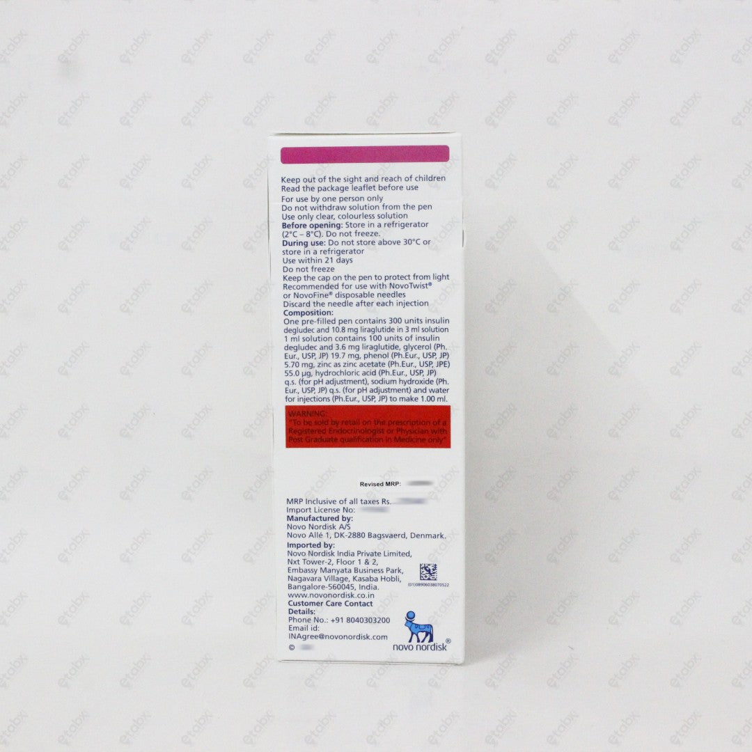 Xultophy Insulin Penfill 100IU/ml 3ml