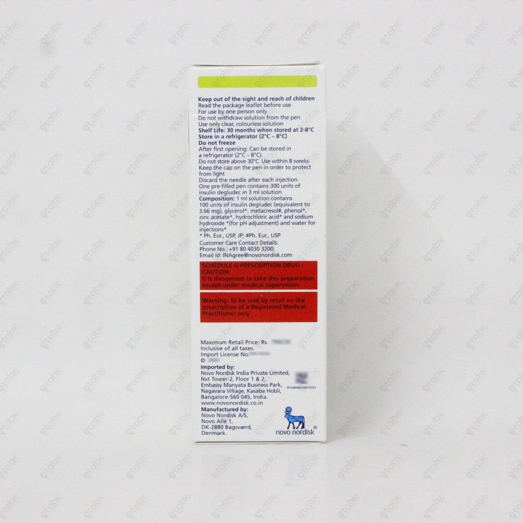 Tresiba Insulin Flextouch 3ml Pen