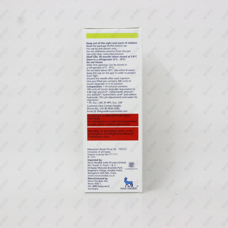 Tresiba Insulin Flextouch 3ml Pen