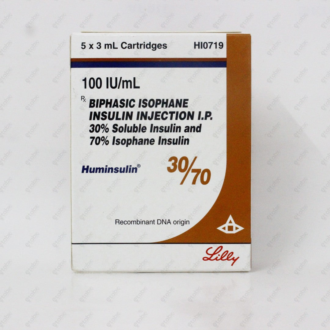 Humulin 30/70 Cartridge 5 x 3ml