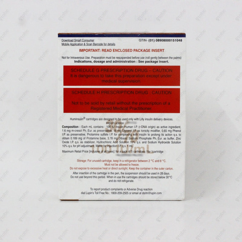 Humulin 30/70 Cartridge 5 x 3ml