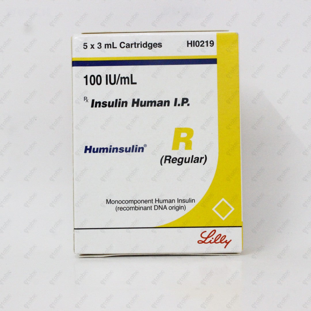 Humulin R Insulin Cartridge 5x3ml