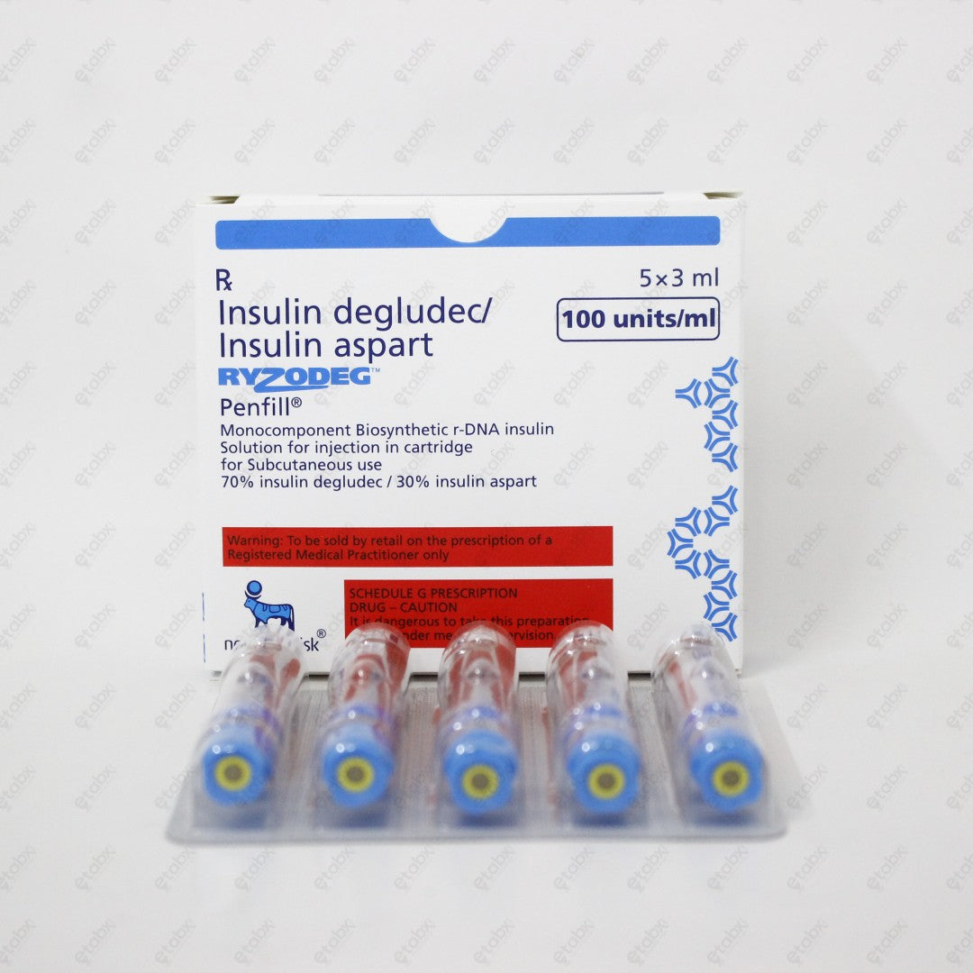 Ryzodeg Penfill Insulin Mix 5x3ml