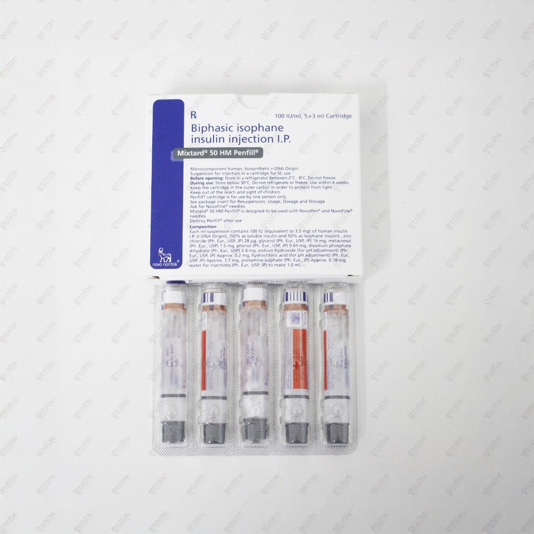 Mixtard 50 HM Penfill Insulin 5x3ml