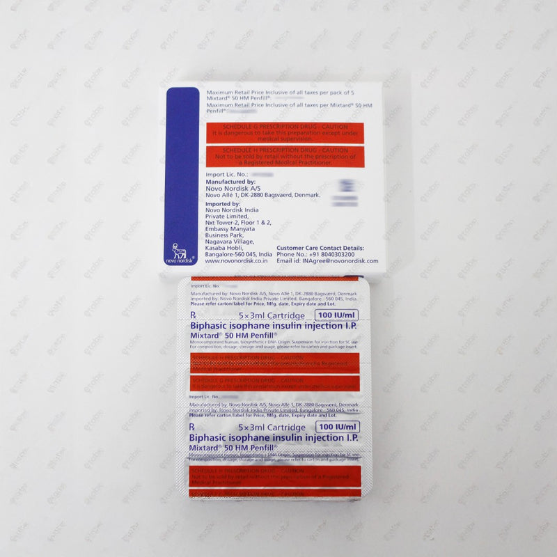 Mixtard 50 HM Penfill Insulin 5x3ml