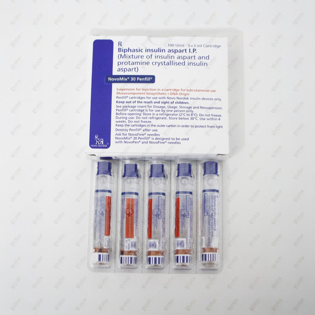 Novomix 30 Insulin Penfill 5x3ml
