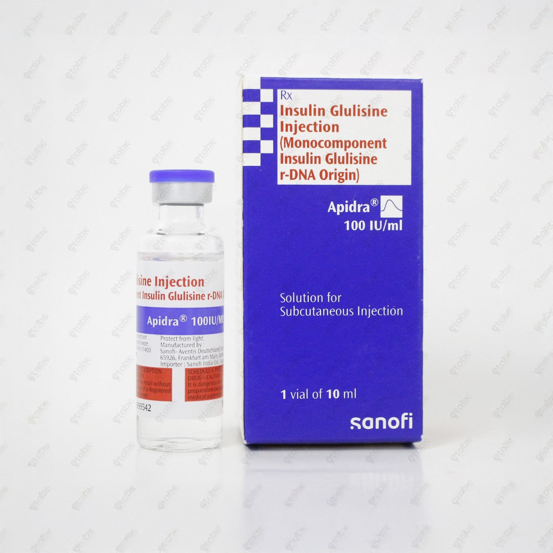 Apidra 100IU Vial 10ml Injection 1's
