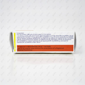 Fiasp 100IU/ml Insulin Vial 1x10ml