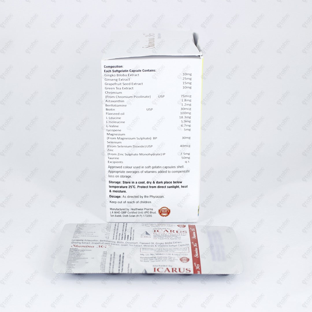 Stamina 3G Capsules 10's