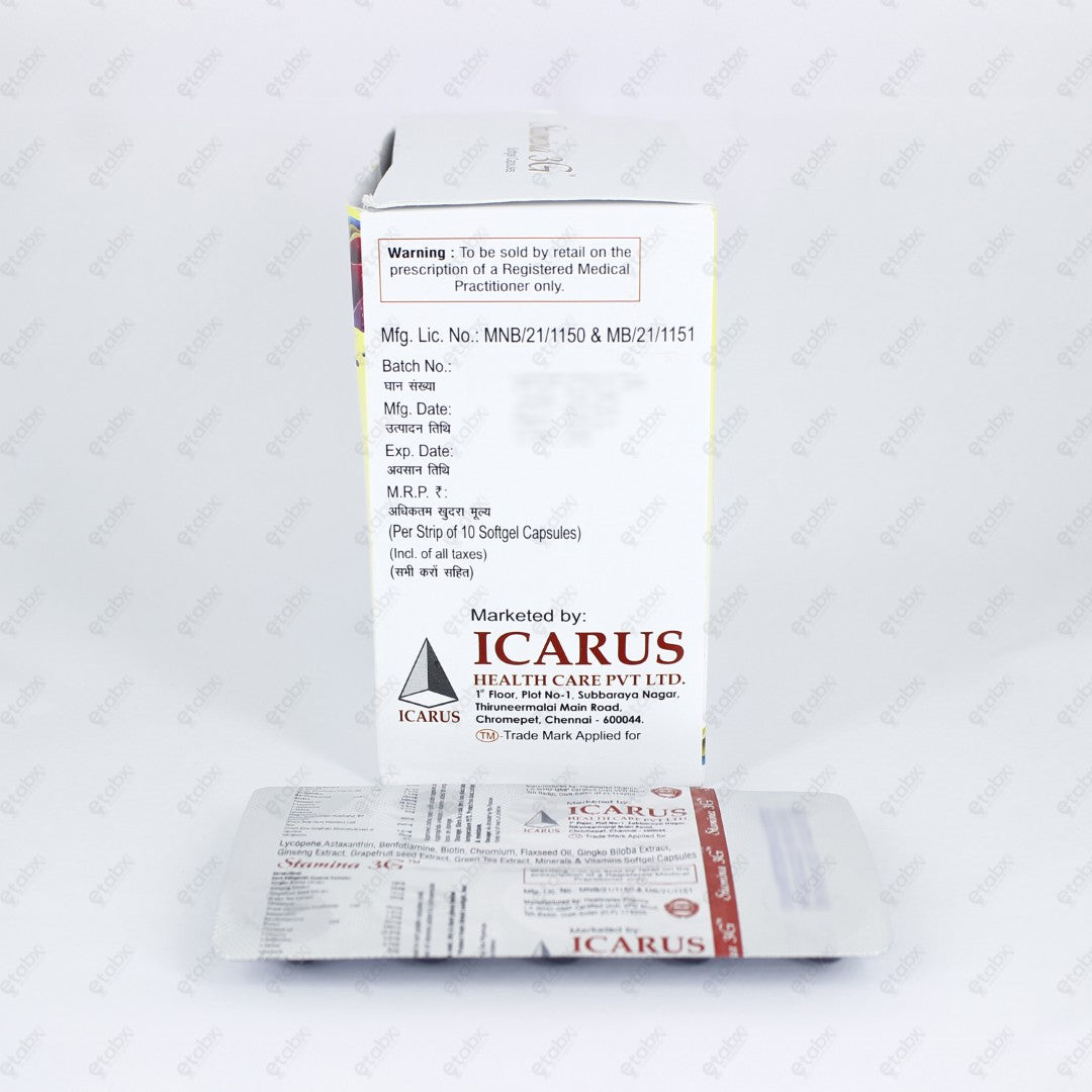 Stamina 3G Capsules 10's