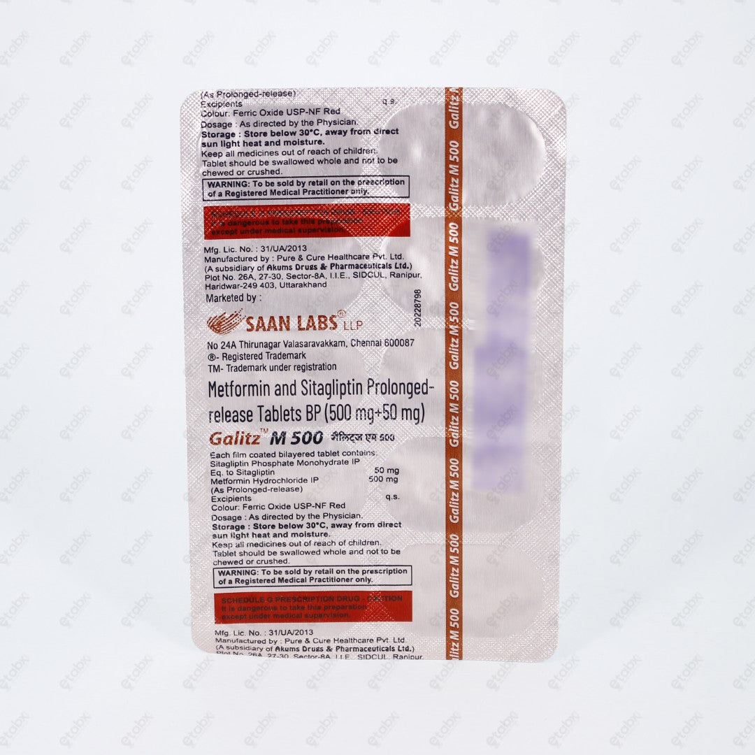 Galitz M 500mg Tablets 10's