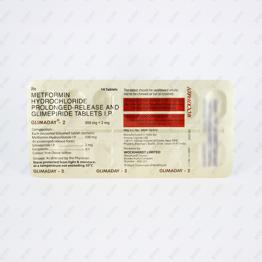 Glimaday Tablet 2mg