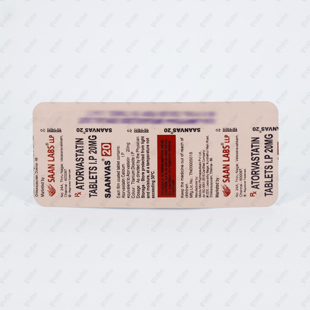 Saanvas 20mg Tablet 10's