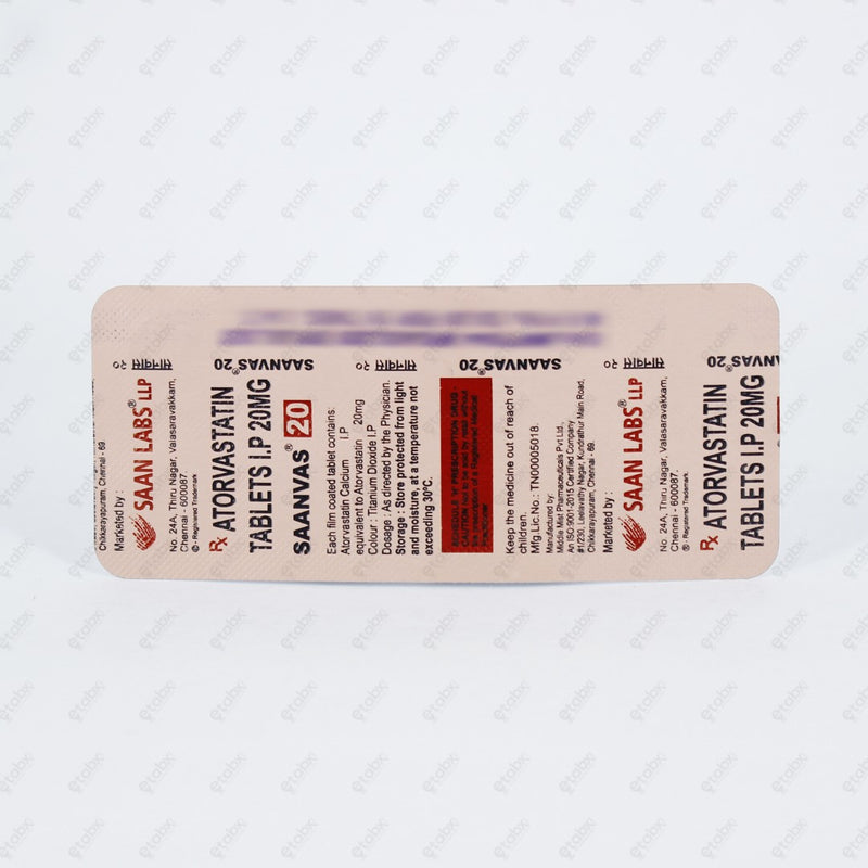 Saanvas 20mg Tablet 10's