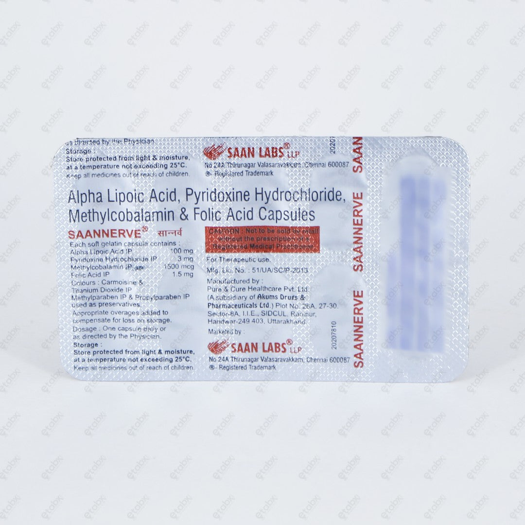 Saannerve Capsule 10's