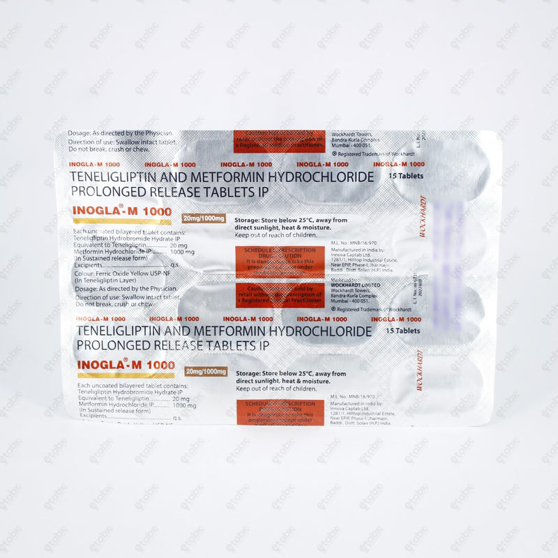 Inogla M 1000 Tablets 15's