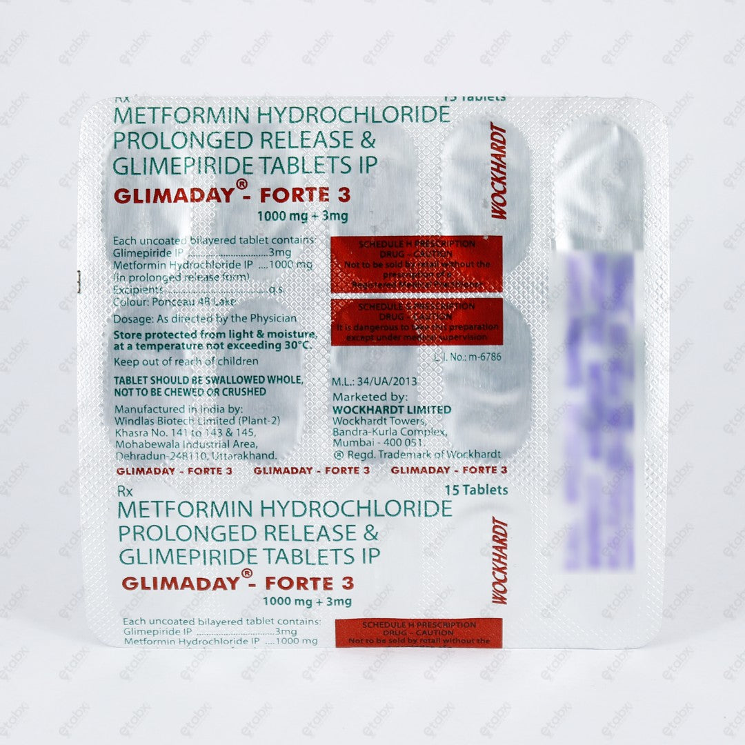 Glimaday Forte 3mg Tablet