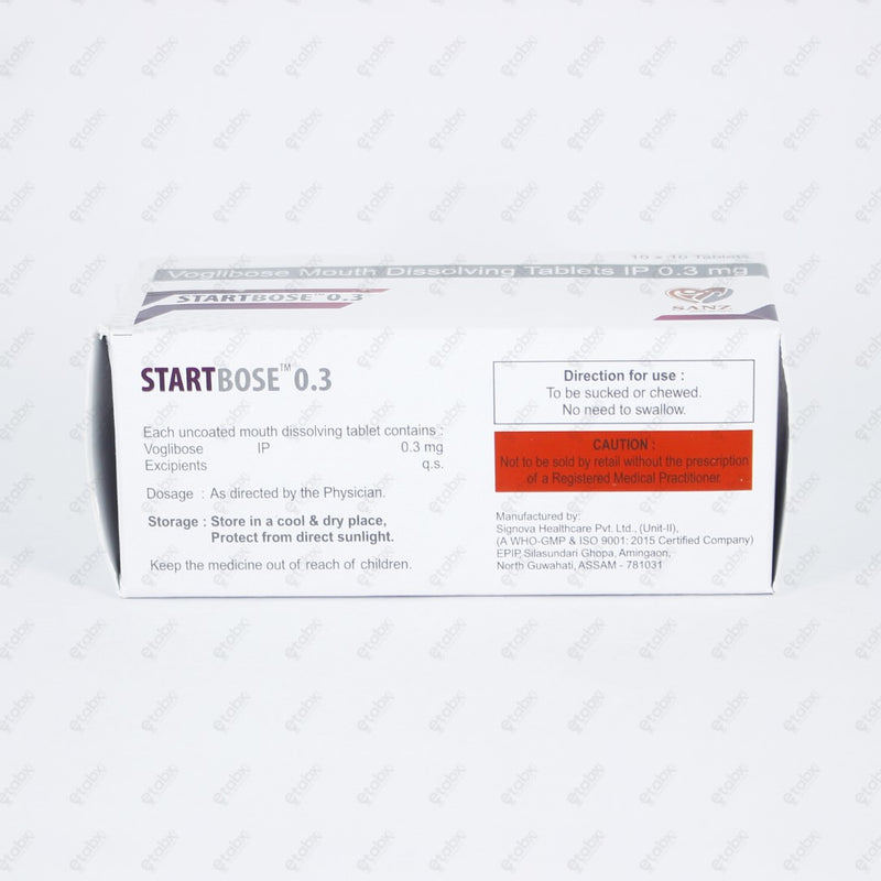 Startbose 0.3mg Tablet 10s