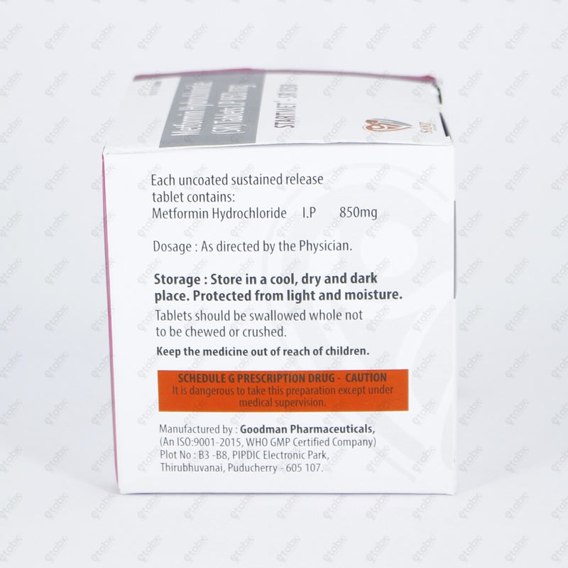 StartMet SR 850mg Tablet 15s