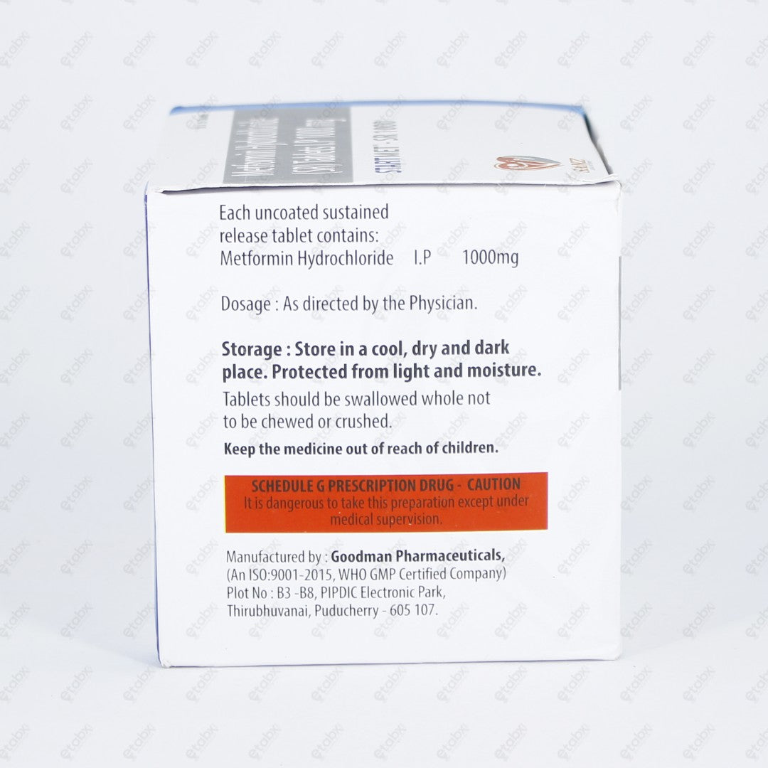 StartMet SR 1000mg Tablet 15s