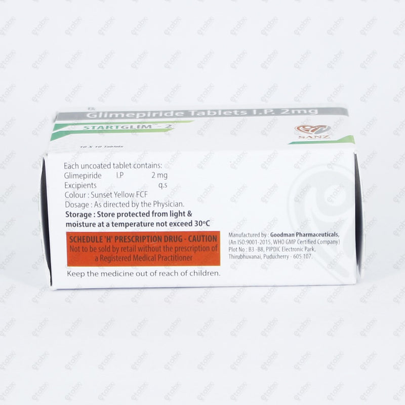StartGlim 2mg Tablet 10s