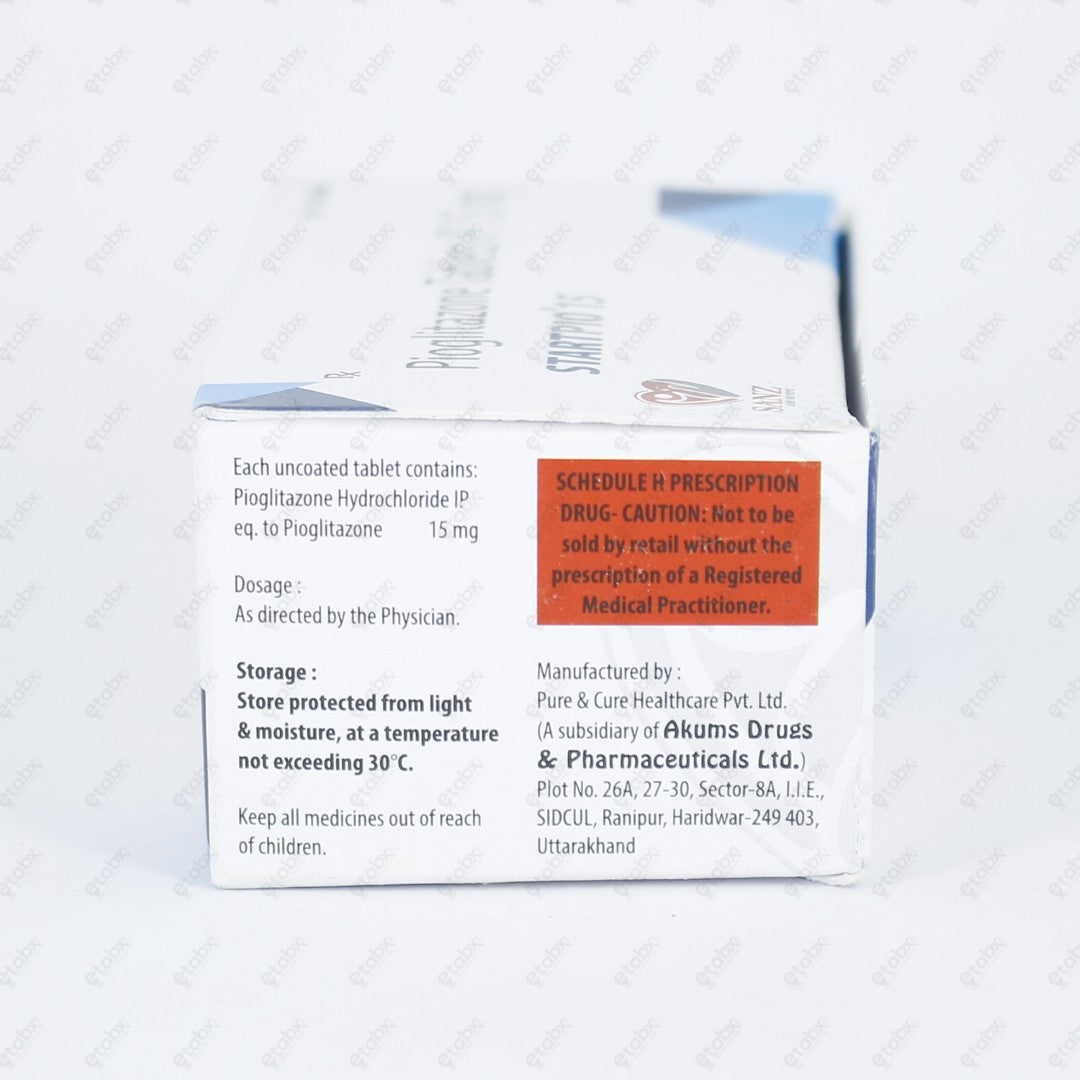 Startpio 15mg Tablet 10's