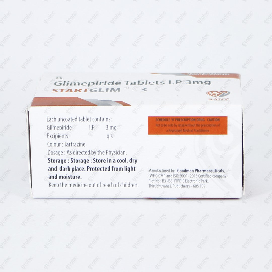 STARTGLIM 3mg Tablet 10