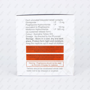 Tristart Glim 2mg Tablet 15's