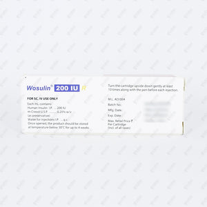 Wosulin 200IU R Cartridge 1