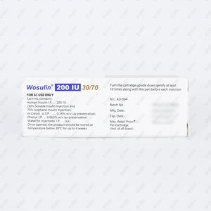 Wosulin 200IU 30/70 Cartridge 1