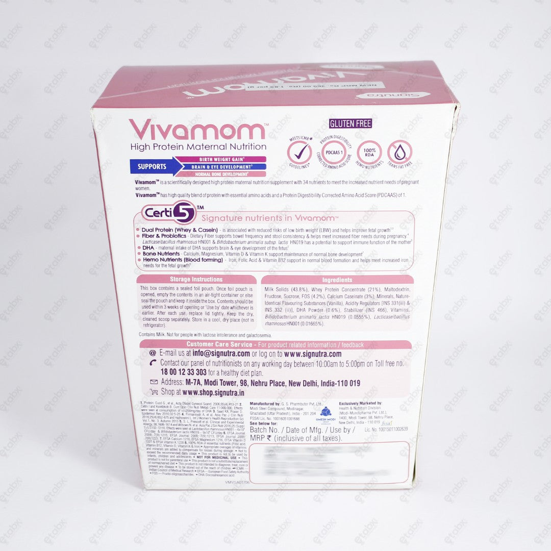 Vivamom Vanilla Nutritional Powder 200gm