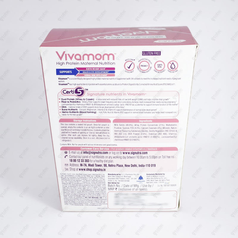 Vivamom Vanilla Nutritional Powder 200gm