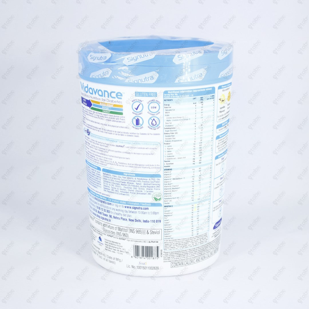 Vidavance Chocolate 400gm