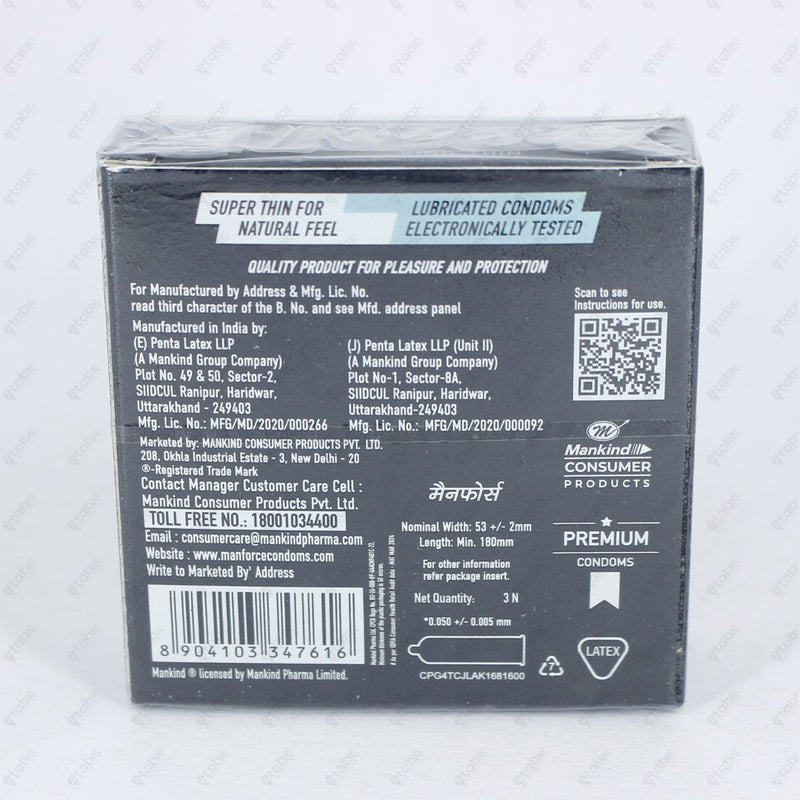MANFORCE KING THIN CONDOMS 3'S