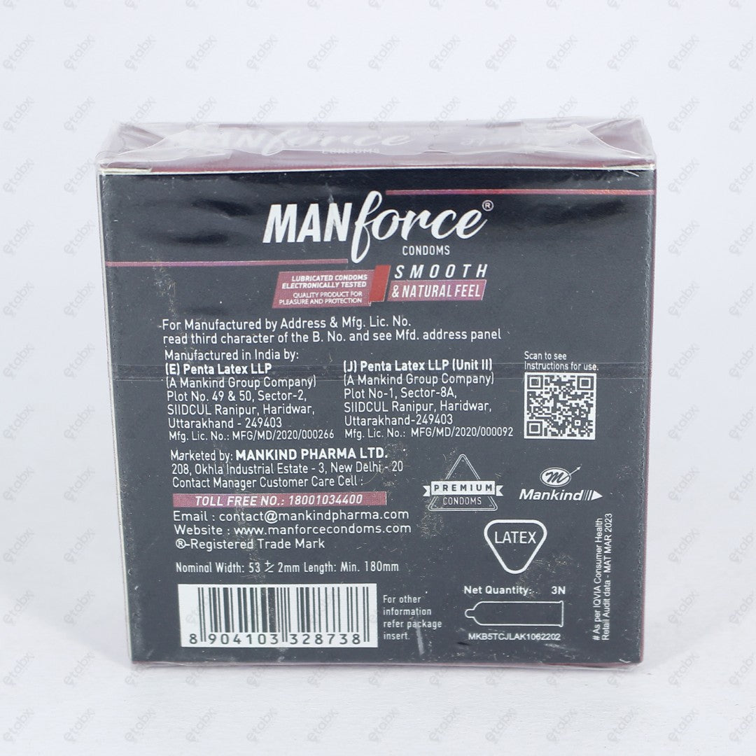 Manforce Manforce Ultra Feel Blue Gum Condoms 3's – ETABX