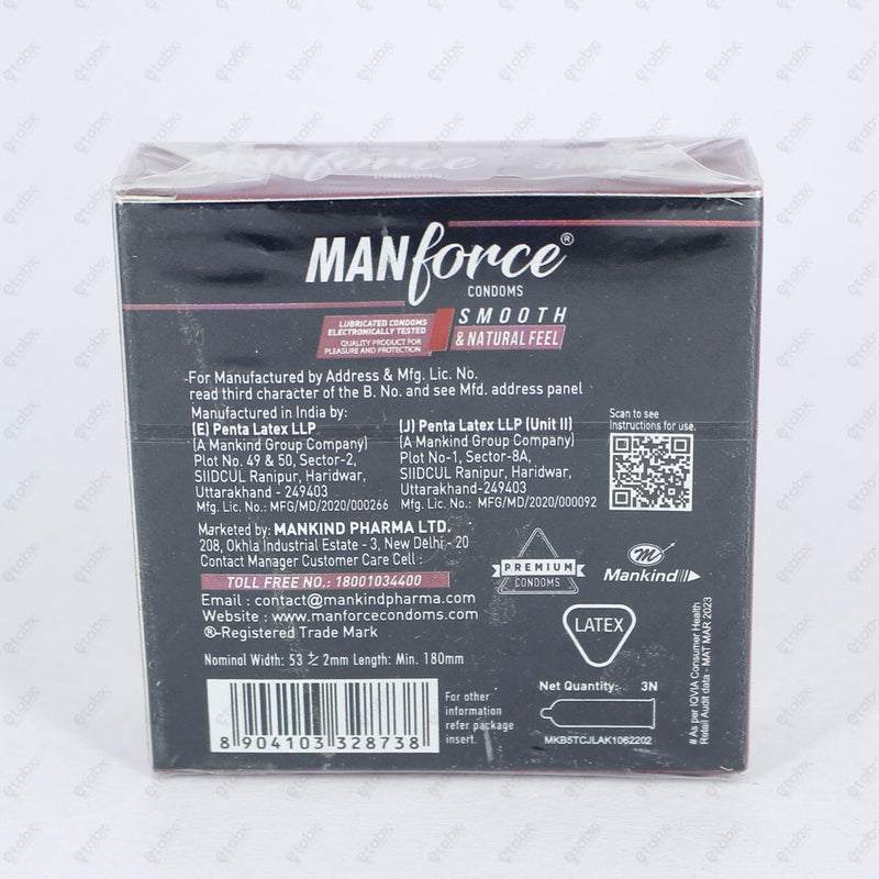 Manforce Ultra Feel Blue Gum Condoms 3's