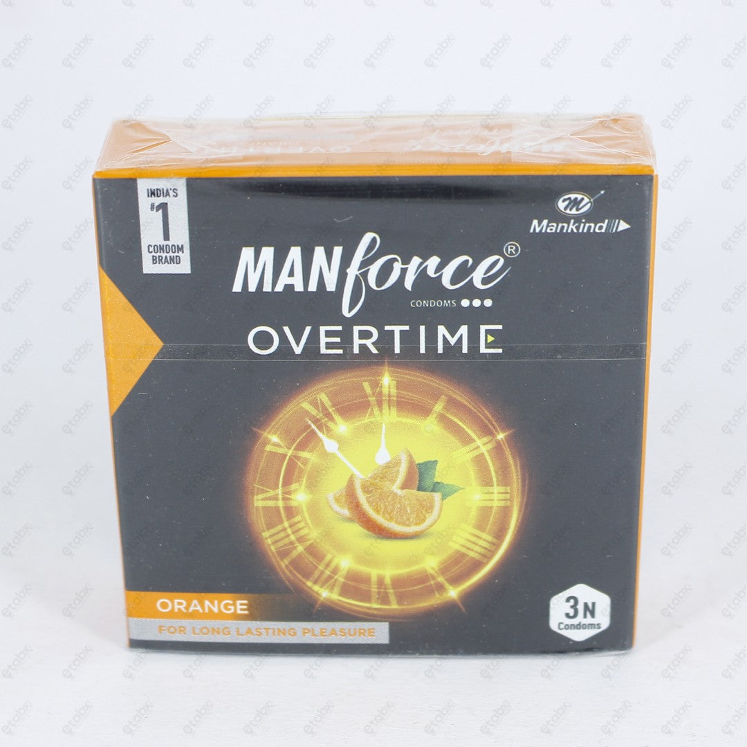 MANFORCE Overtime Condoms Orange 3's