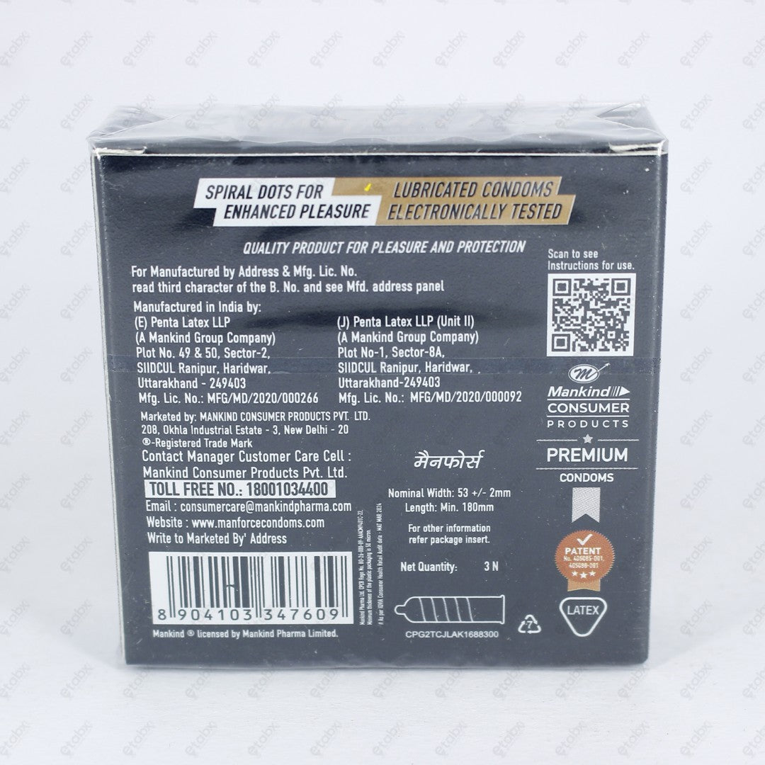MANFORCE KING DOTS CONDOMS 3'S