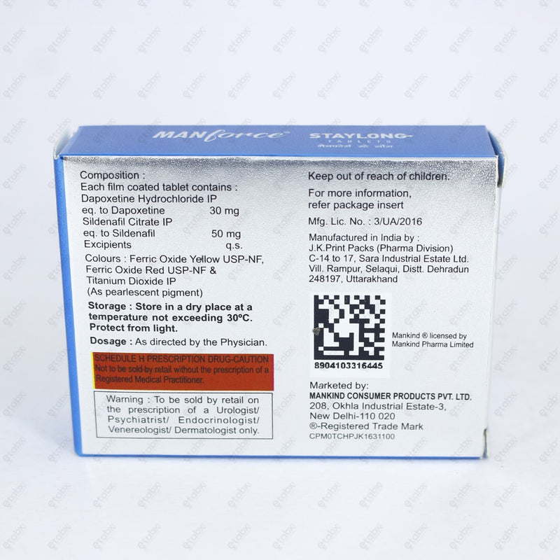 Manforce Staylong Tablet 4's