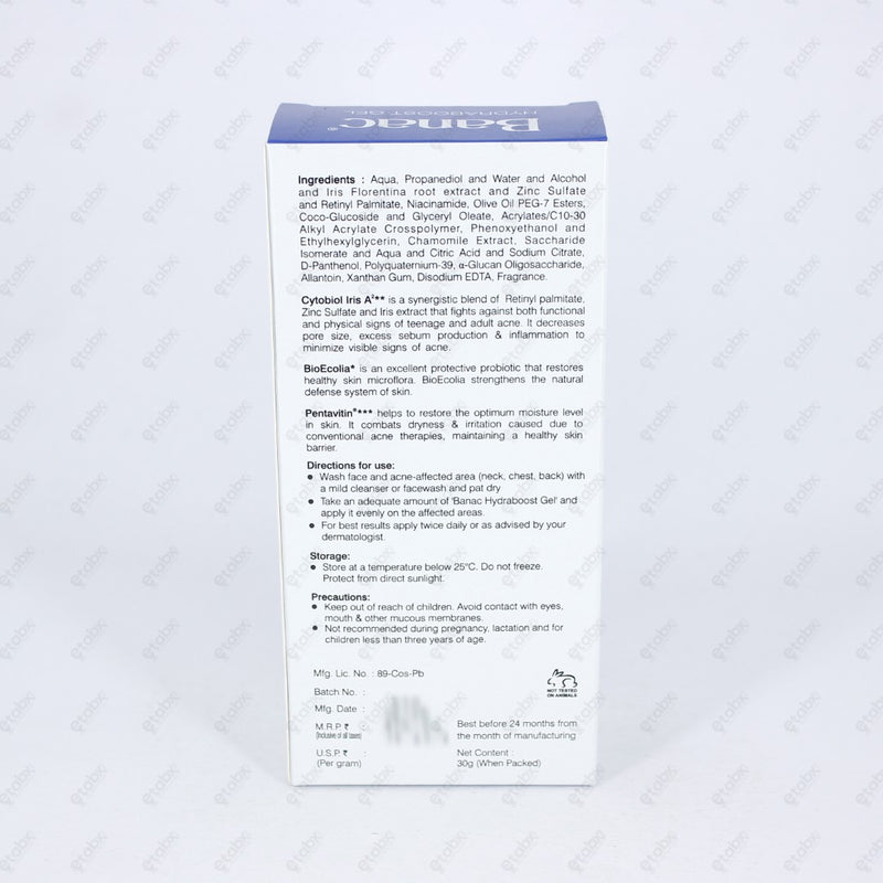 Banac Hydraboost Anti-Acne Gel 30gm