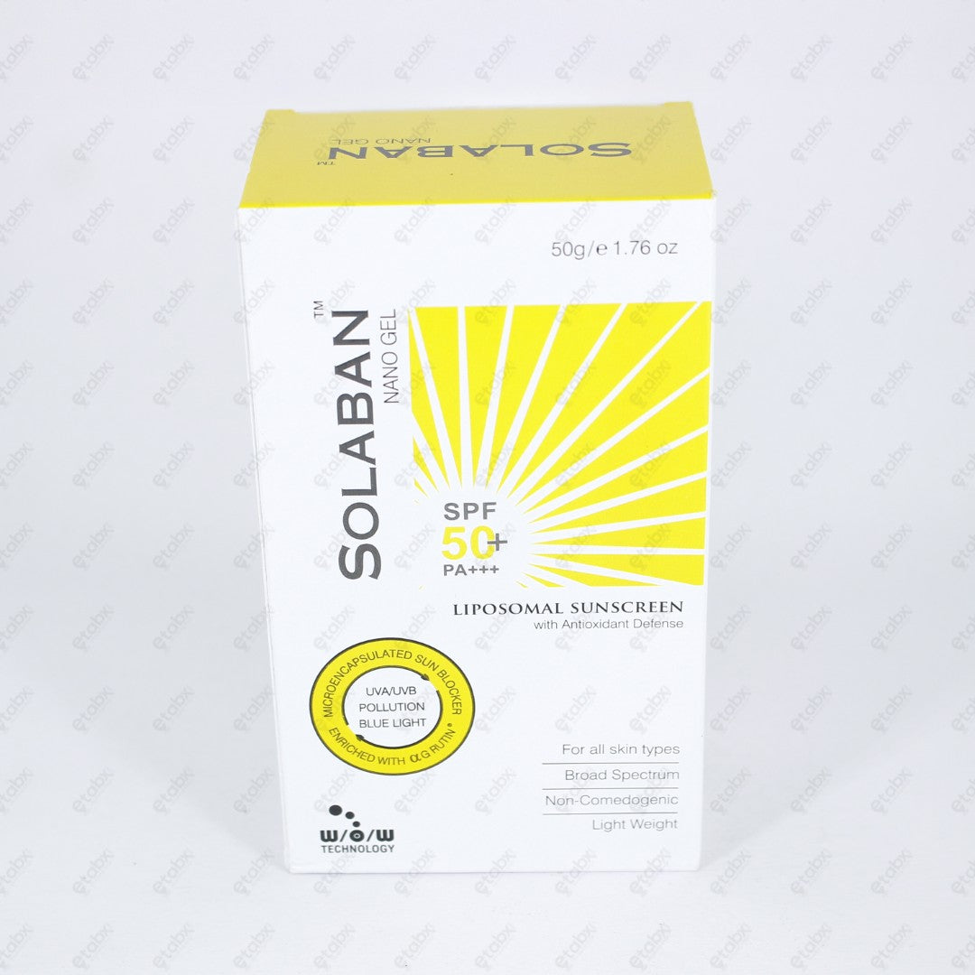 Solaban Nanogel SPF 50 50gm