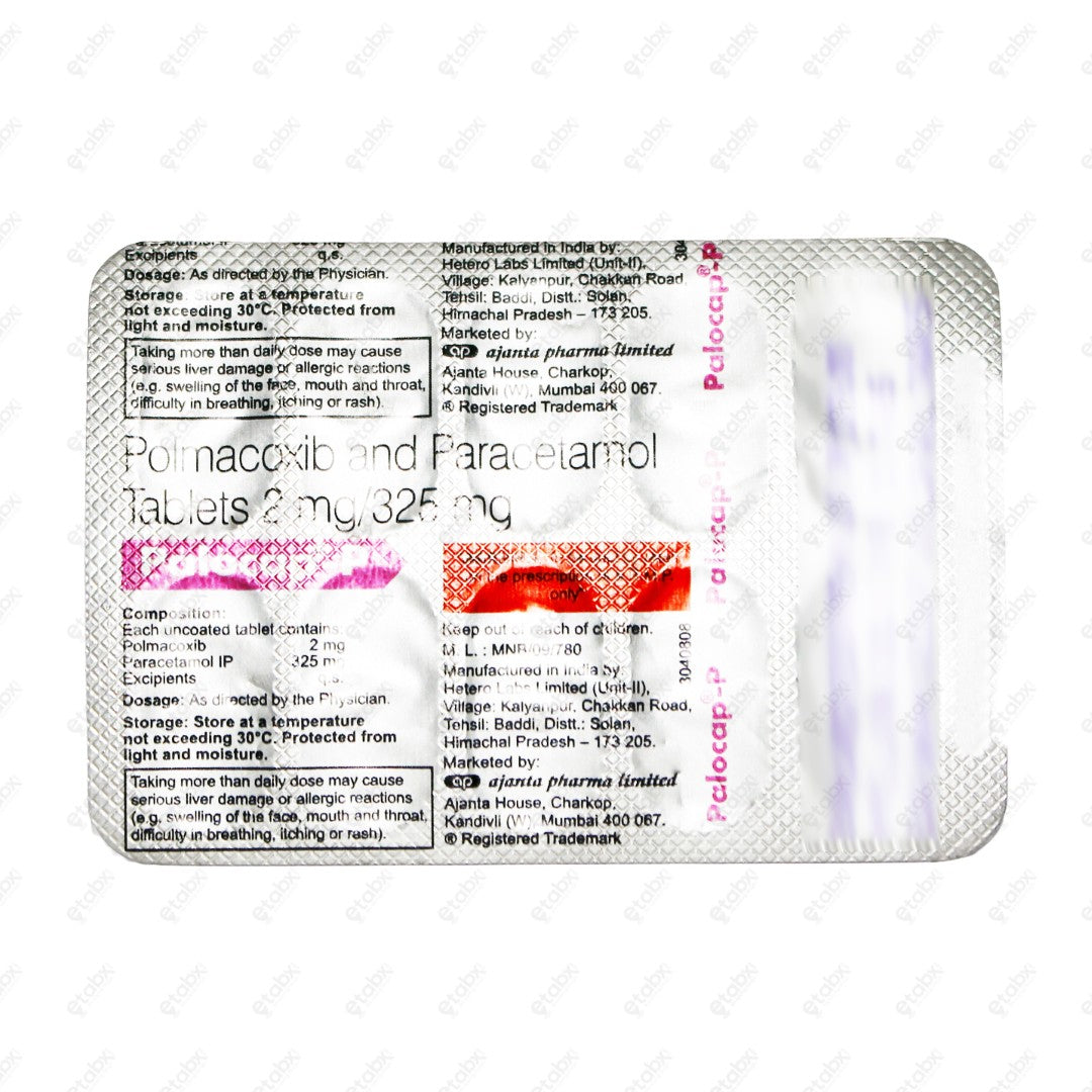 Palocap P 2/325mg Tablet 10's