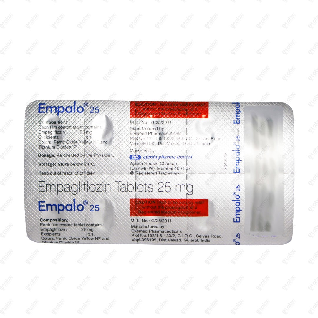 EMPALO 25mg Tablets 10's