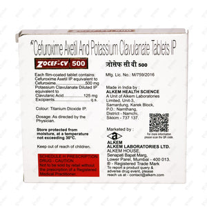 Zocef CV 500mg Tablet 6s
