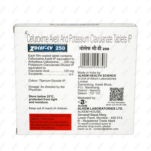 Zocef CV 250mg Tablet 6s